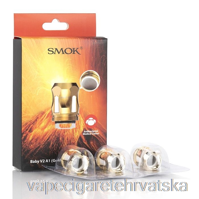 Vape Cigarete Smok Tfv8 Baby V2 Zamjenske Zavojnice 0.17 Ohm Baby V2 A1 Pojedinačne Zavojnice (zlato)